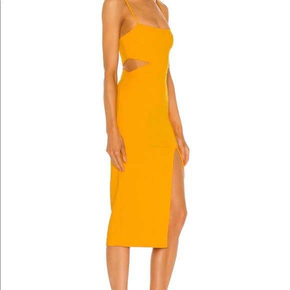 H:Ours Haydon Dress in Canary Yellow-NWT-Size Small-Sold at Revolve - Picture 2 of 7